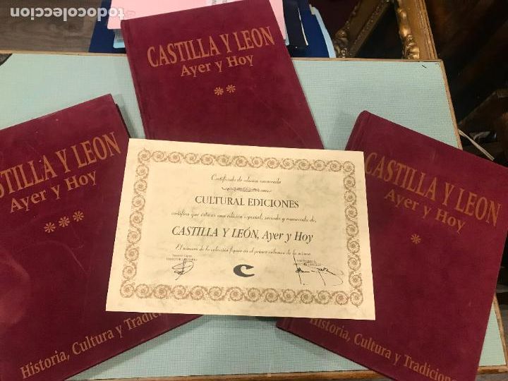 Libros: Castilla Y Le&oacute;n, ayer y hoy tres tomos serie numerada 1173 historia cultura y tradiciones