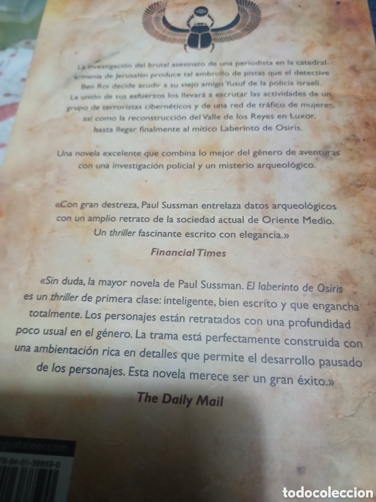 Libros: Barybook C35 El laberinto de osiris paul sussman - Foto 2