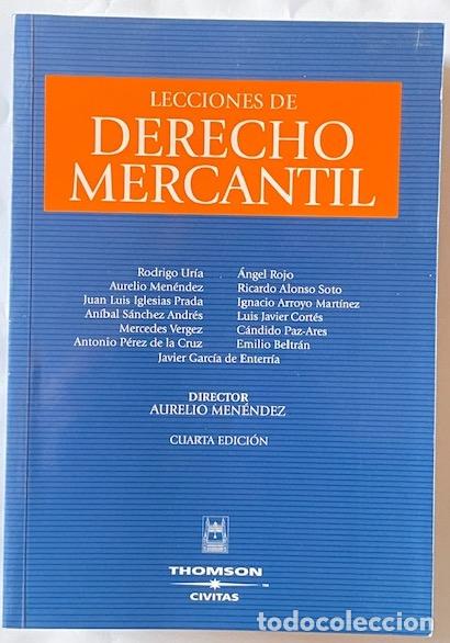 Libros: LECCIONES DE DERECHO MERCANTIL. Cuarta edici&oacute;n - MENENDEZ, Aurelio - Foto 1
