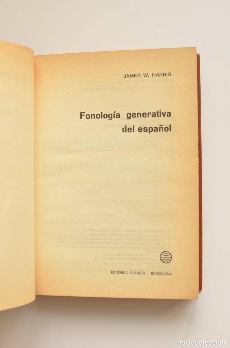 Libros: Fonolog&iacute;a generativa del espa&ntilde;ol - HARRIS, James W. - Foto 2