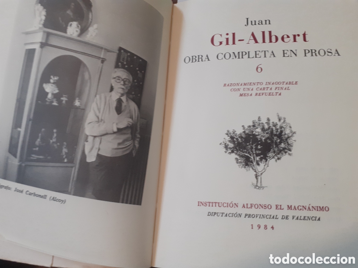 Libros: OBRA COMPLETA EN PROSA N&ordm; 6 - GIL ALBERT,Juan - Foto 3