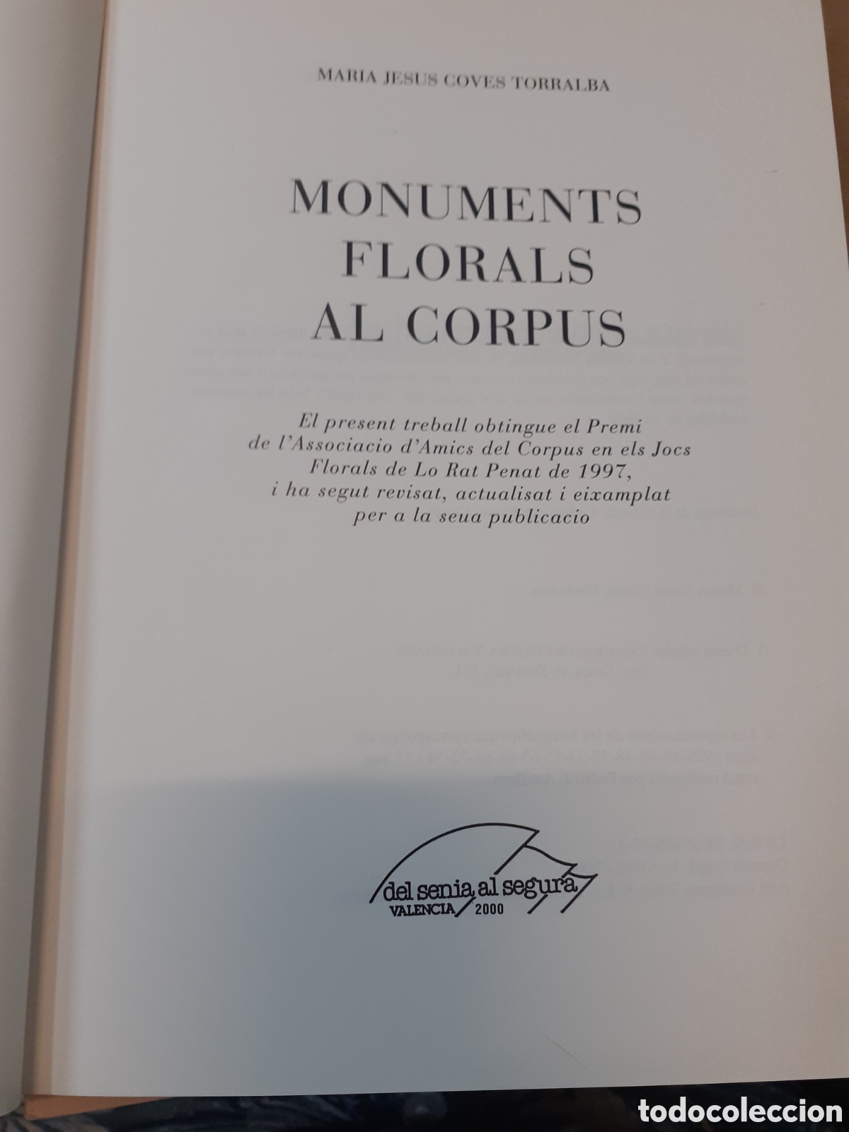 Libros: MONUMENTS FLORALS AL CORPUS - COVES TORRALBA,Maria Jes&uacute;s - Foto 4