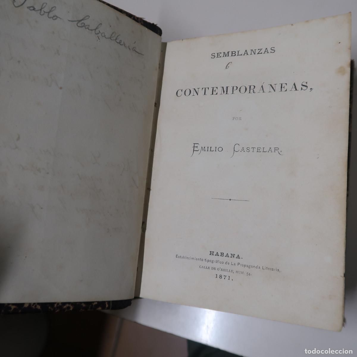 Libros: SEMBLANZAS CONTEMPORANEAS - CASTELAR, EMILIO - Foto 5
