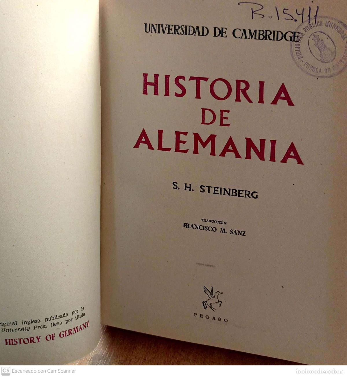Libros: Historia de Alemania - Steinberg, S.H. - Foto 1