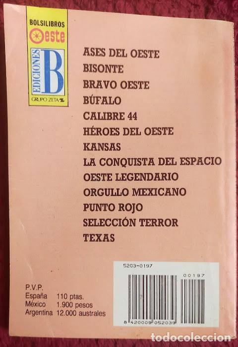Libros: Novela del oeste de KEITHLUGER &ldquo;Ardiente&rdquo; Ed. B 1992 - Foto 2