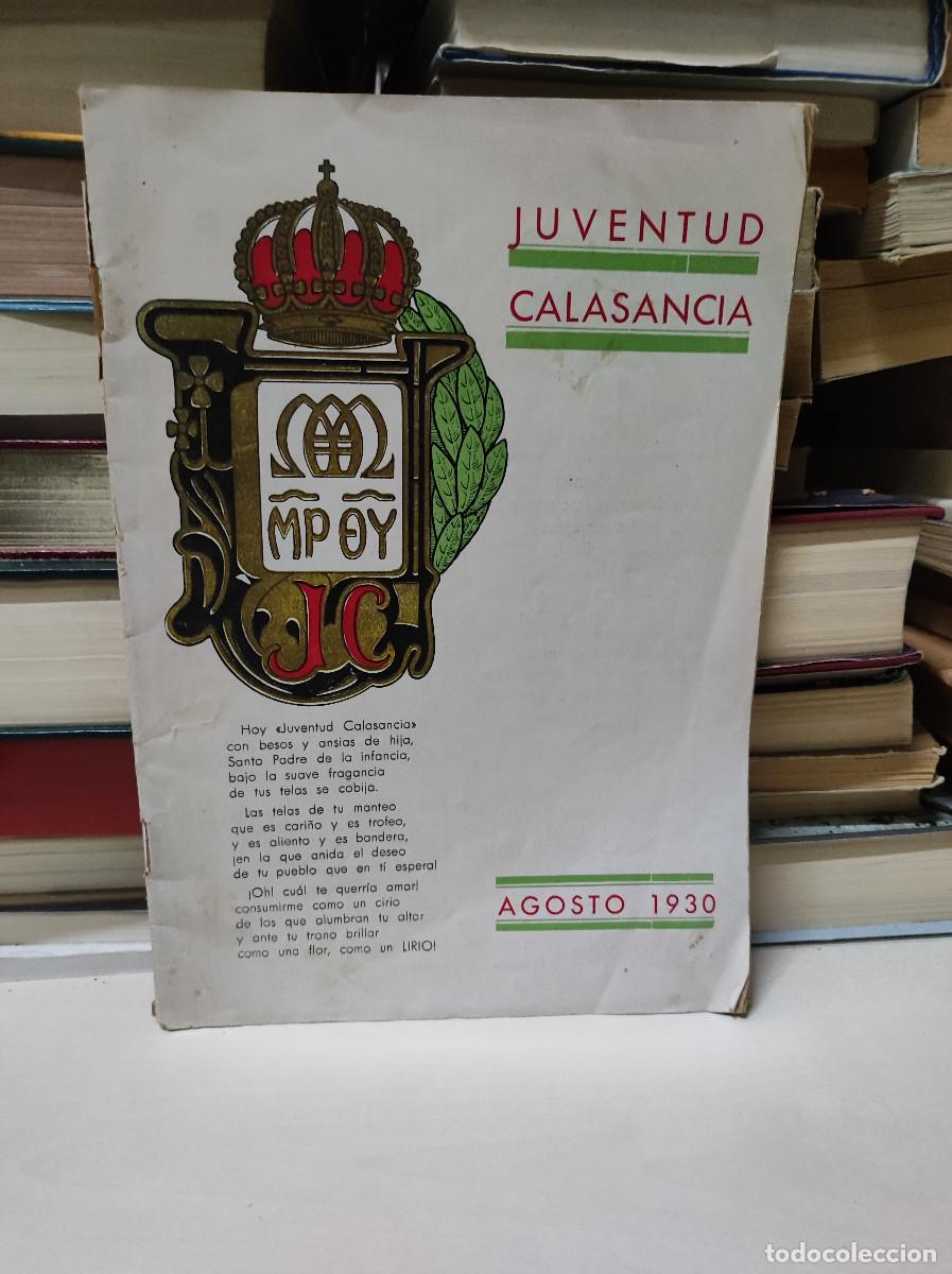 Libros: JUVENTUD CALASANCIA AGOSTO 1930 - Foto 1