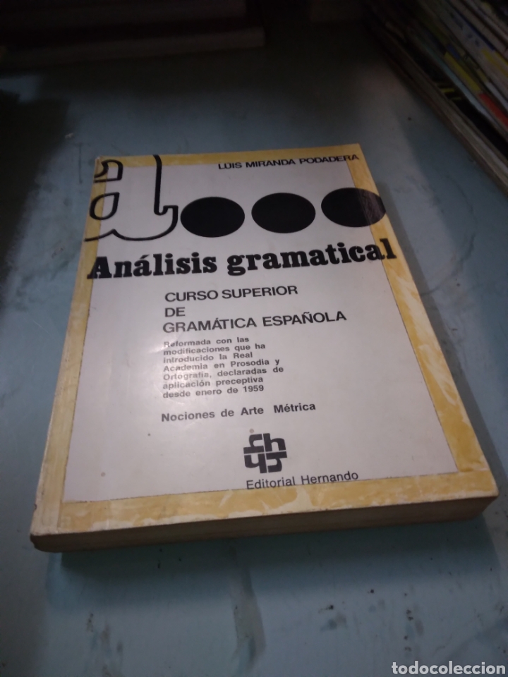 Libros: Luis Miranda Podadera, An&aacute;lisis Gramatical Editorial Hernando - Foto 1