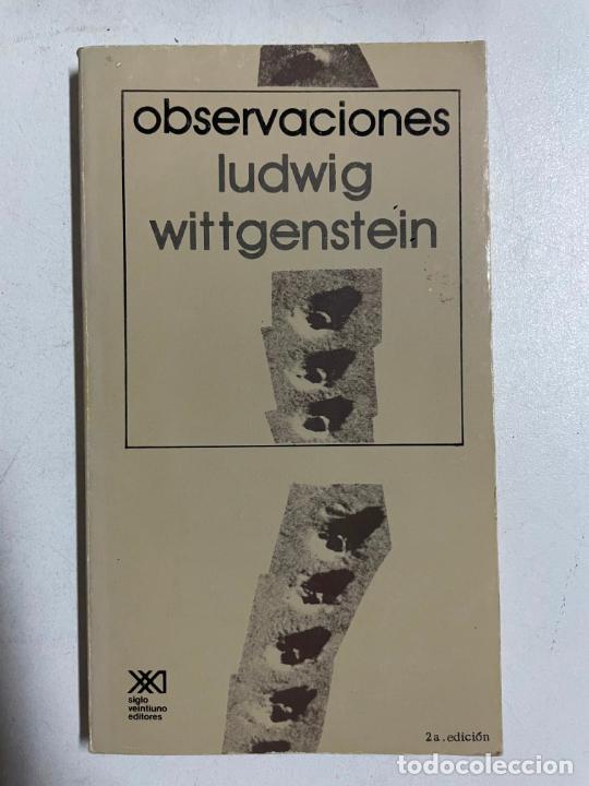 Libros: OBSERVACIONES / WITTGENSTEIN, LUDWIG - Foto 1