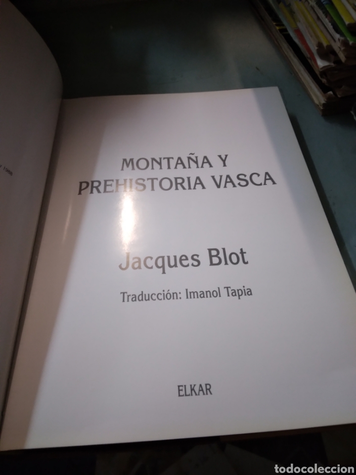 Libros: Jacques Blot, Monta&ntilde;a y prehistoria vasca, Elkar - Foto 2