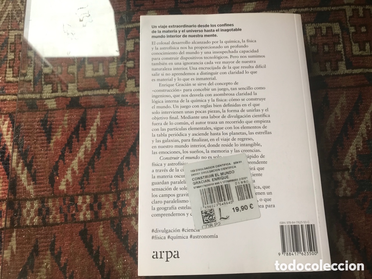 Libros: Construir el mundo. Enrique Graci&aacute;n. Arpa. Como nuevo - Foto 3