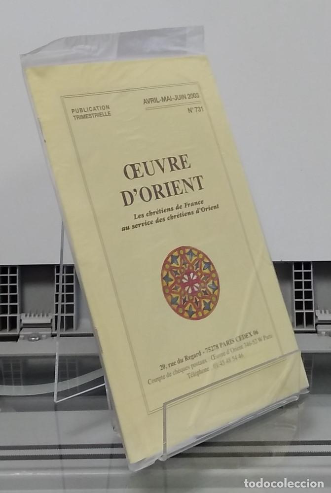 books: (NUEVO) Oeuvre d'Orient 731 (avril-mai-juin 2003). NUEVO - vvaa