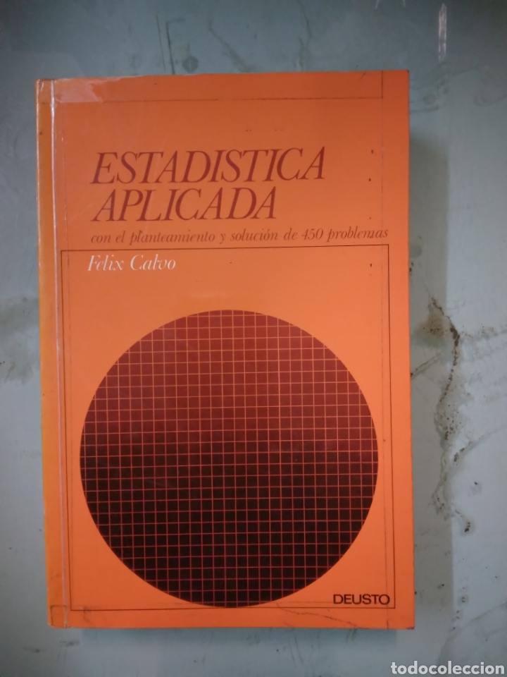 Libros: Felix Calvo, Estad&iacute;stica aplicada, Deusto - Foto 1