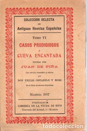 Libri di seconda mano: Casos prodigiosos y cueva encantada - Pi&ntilde;a, Juan de