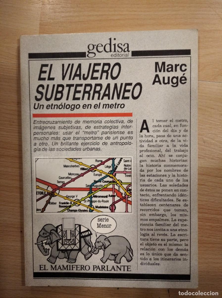 Libros: El viajero subterr&aacute;neo. Marc Aug&eacute; - Foto 1