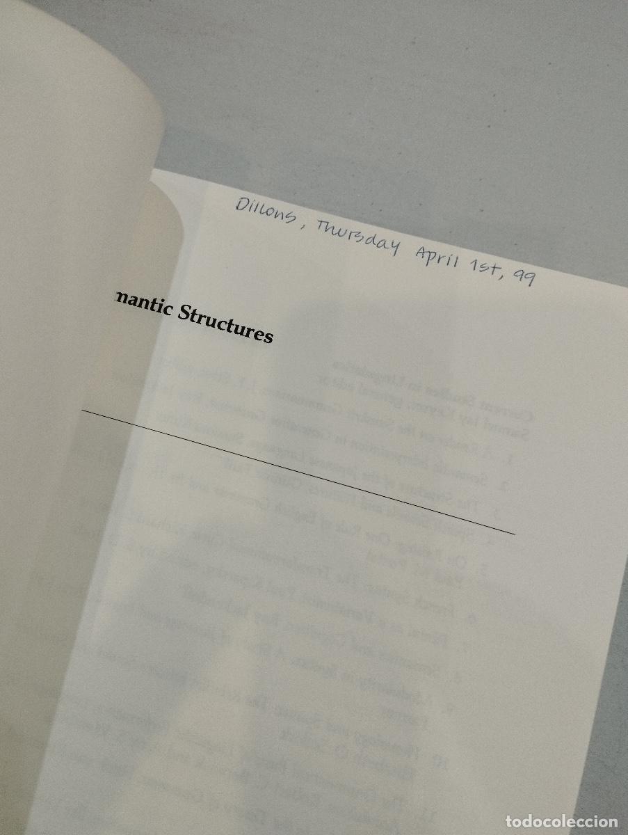 Libros: Ray Jackendoff - Semantic structures - Foto 4