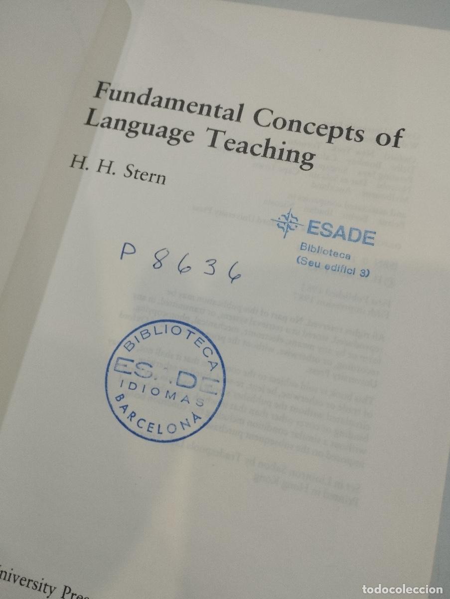Libros: H. H. Stern - Fundamental Concepts of Language Teaching - Foto 3