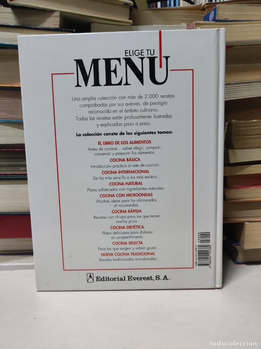Libros: ELIGE TU MENU - NUEVA COCINA TRADICIONAL EVEREST - Foto 2