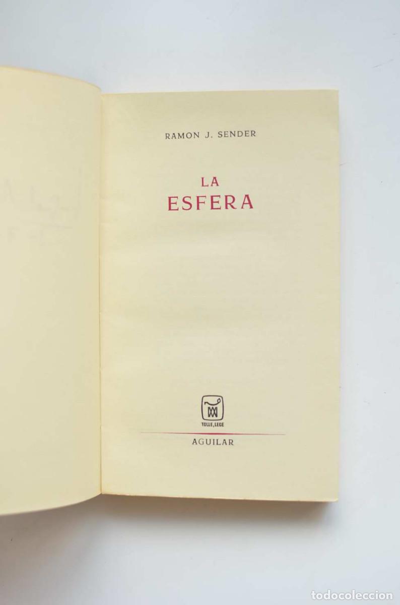 Libros: La esfera - SENDER, Ramon J. - Foto 2