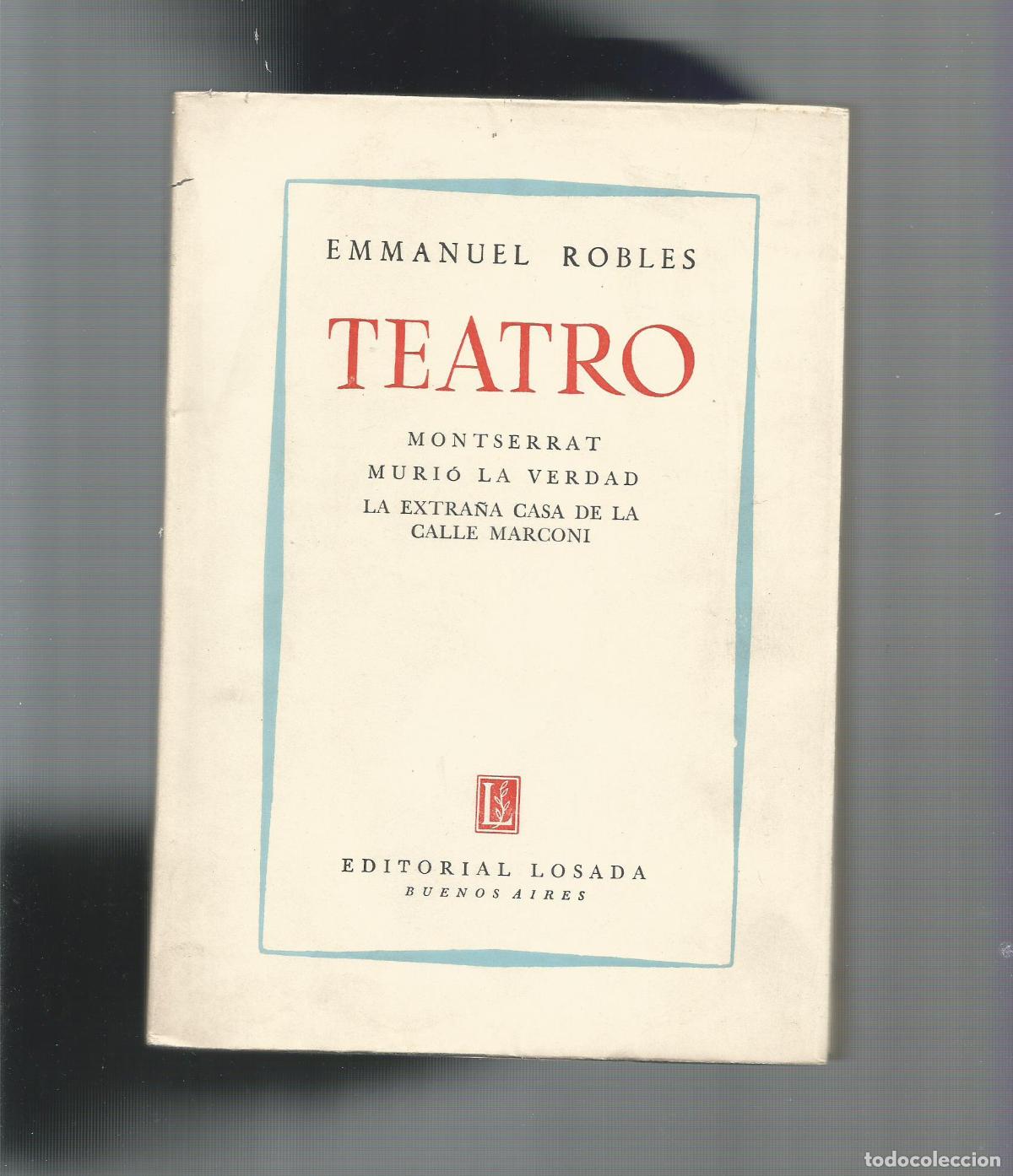 Libros: Teatro. - ROBLES, Emmanuel: - Foto 1