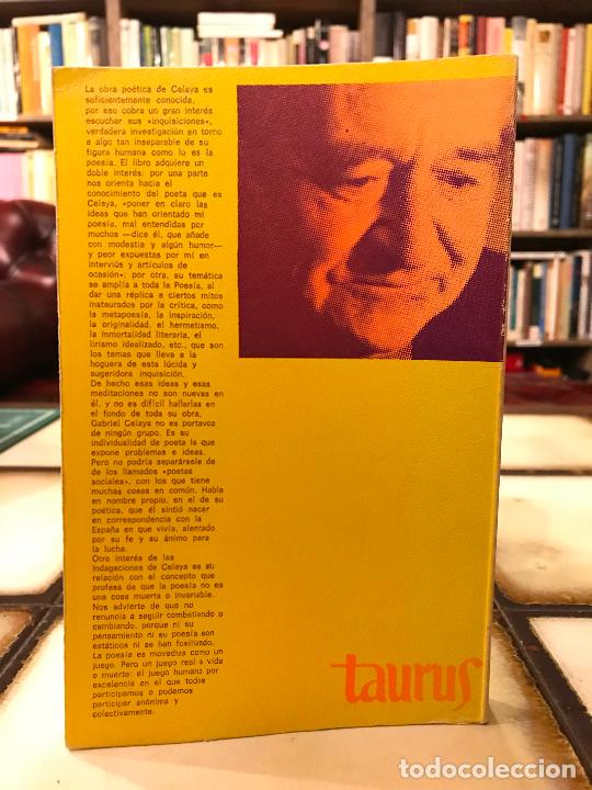 Libros: Inquisici&oacute;n de la poes&iacute;a. Gabriel Celaya. - Foto 2