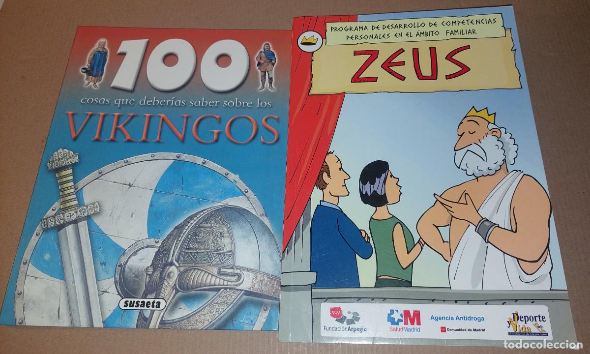 Libros: 2 libros. Literatura juvenil. Los Vikingos y Programa Zeus - Foto 1