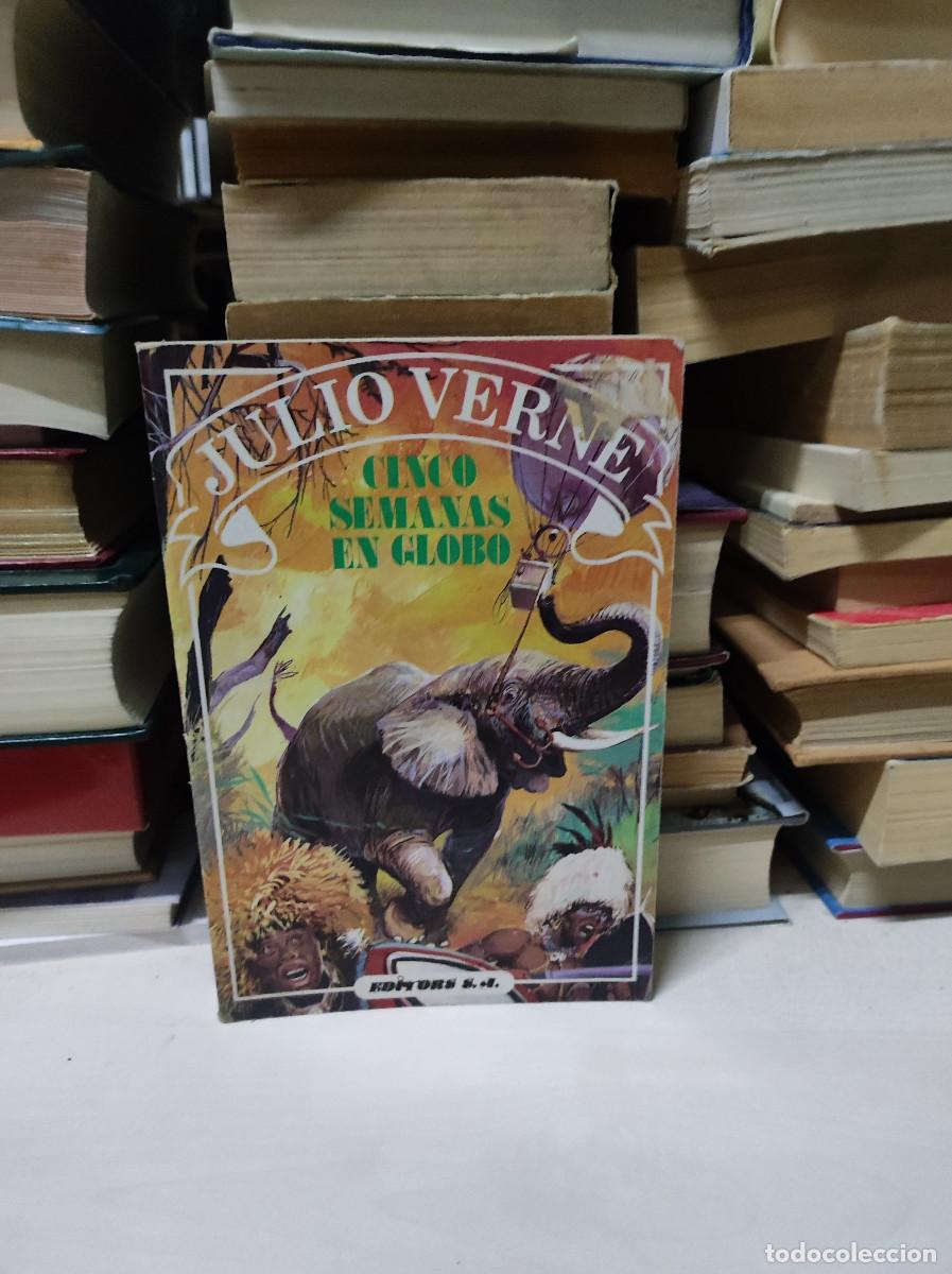 Libros: CINCO SEMANAS EN GLOBO JULIO VERNE - Foto 1