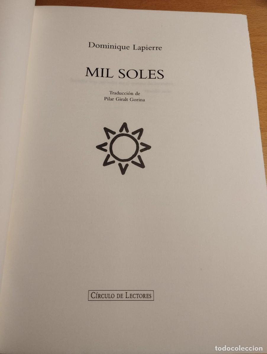 Libros: MIL SOLES (DOMINIQUE LAPIERRE) - Foto 2