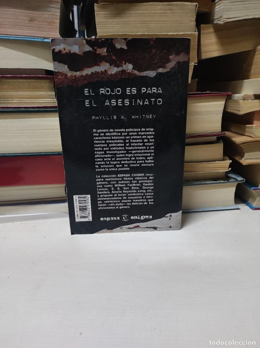 Libros: EL ROJO ES PARA EL ASESINATO PHYLLIS A. WHITNEY - Foto 2