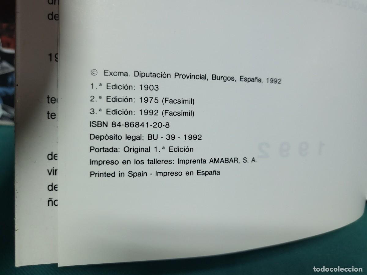 Libros: FOLKLORE DE BURGOS , EDICION FASCIMIL 1992 - Foto 4