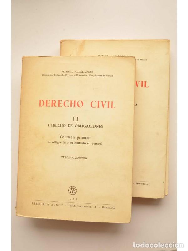 Libros: Derecho de obligaciones - ALBADALDEJO, Manuel - Foto 1