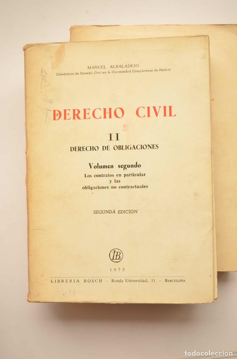 Libros: Derecho de obligaciones - ALBADALDEJO, Manuel - Foto 3