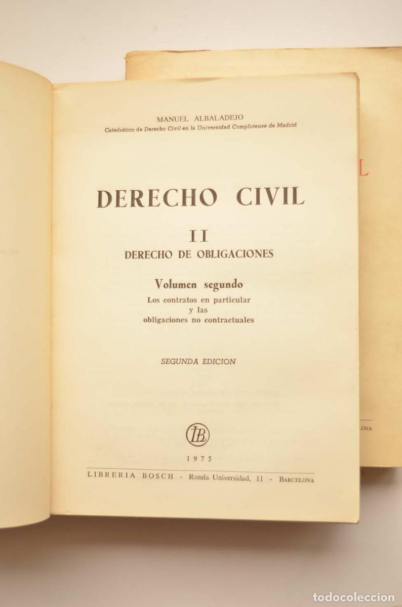 Libros: Derecho de obligaciones - ALBADALDEJO, Manuel - Foto 4