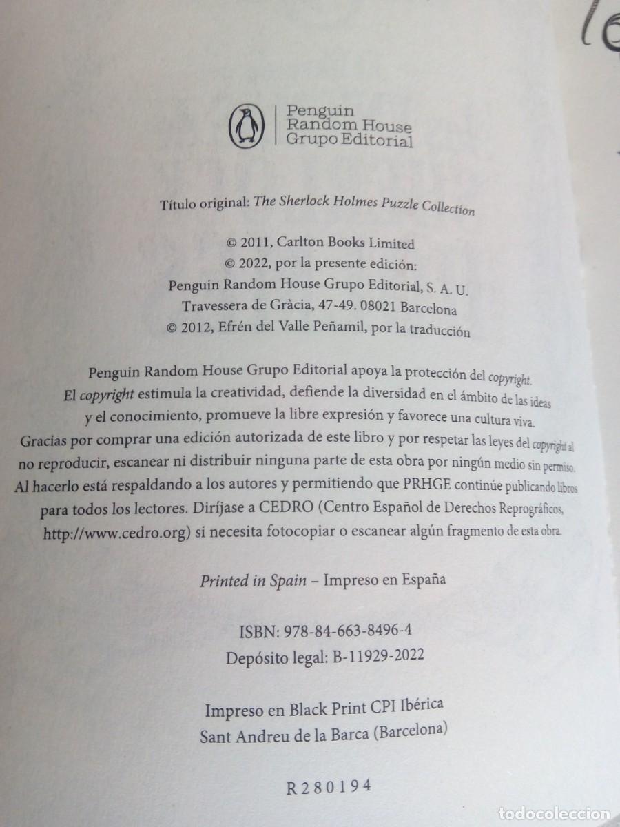 Libros: EL LIBRO DE LOS ENIGMAS DE SHERLOCK HOLMES / Dr. JOHN WATSON - Foto 3