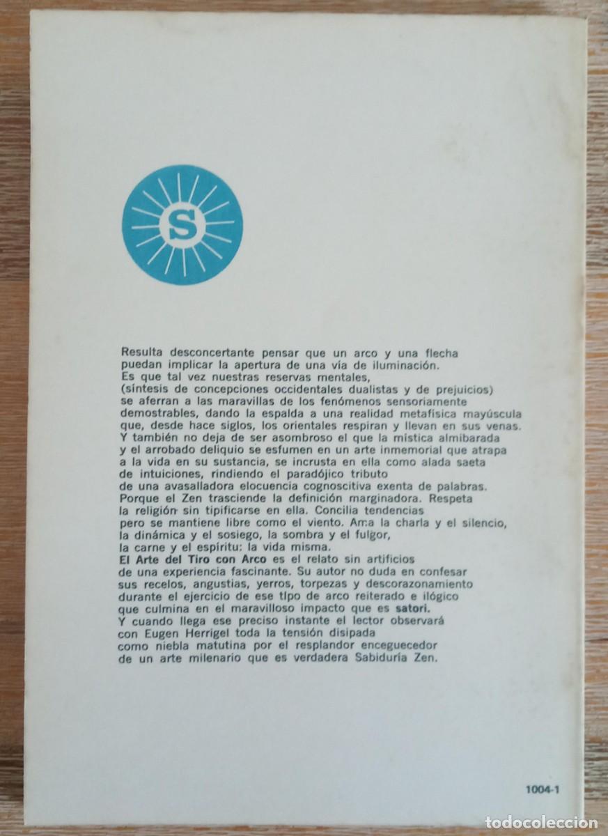 Libros: ZEN EN EL ARTE DEL TIRO CON ARCO - EUGEN HERRIGEL - KIER - Foto 2