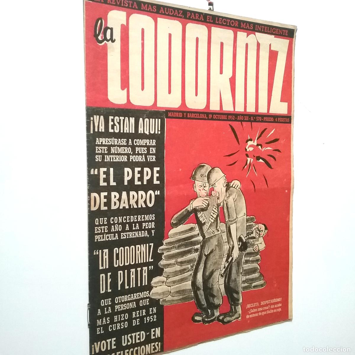 Libros: VV. AA. - La Codorniz. A&ntilde;os XII. N&uacute;m. 570. 1952 - Foto 1