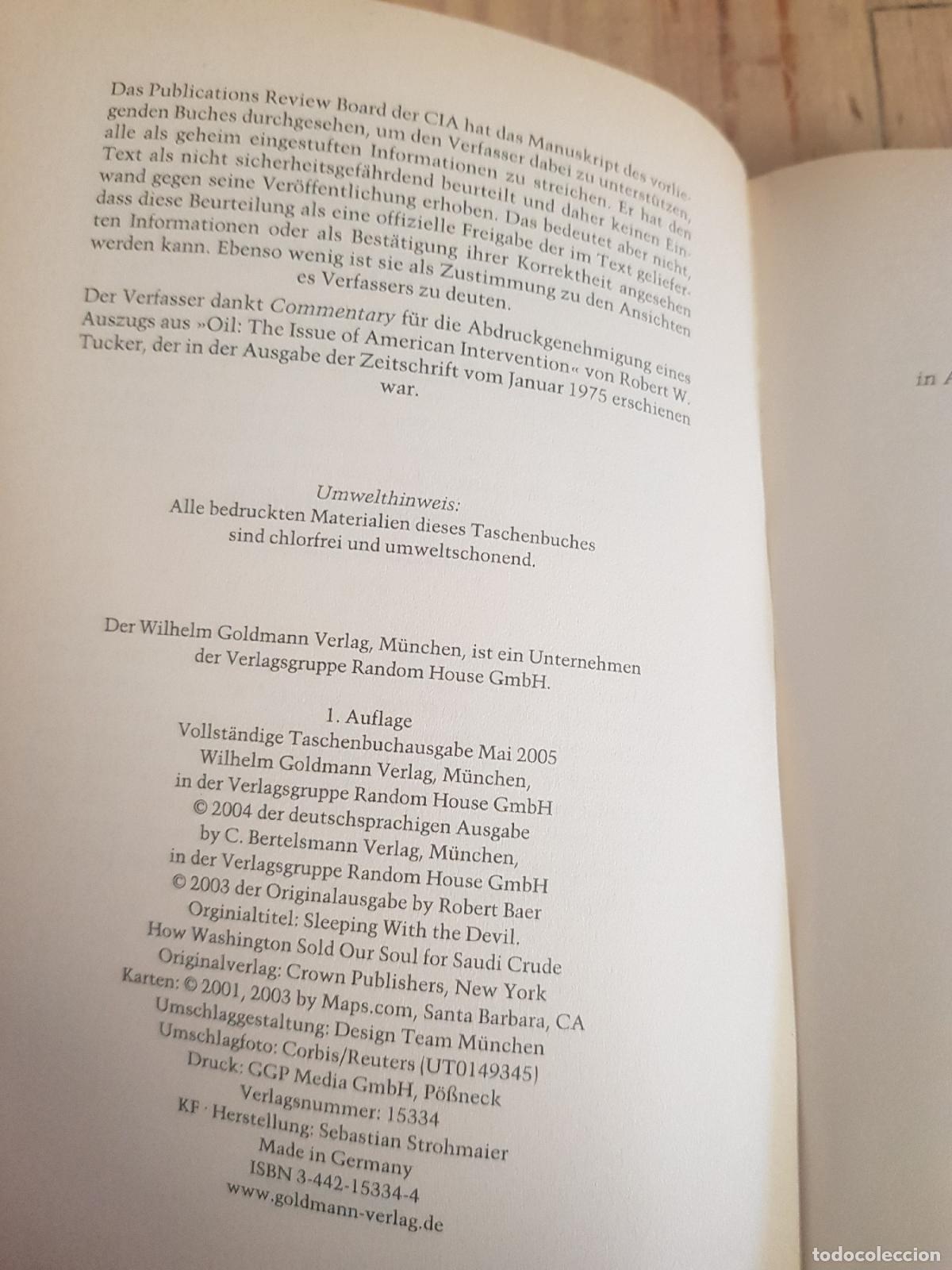 Libros: Die Saud&iacute;-Connection - Robert Baer - Foto 3