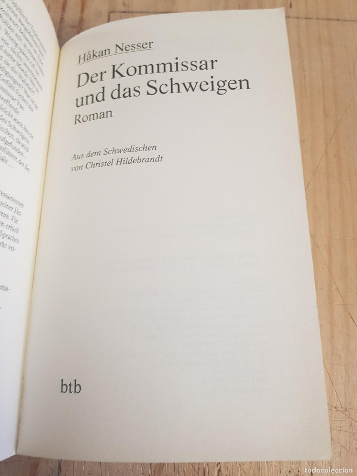 Libros: Der kommissar und das schweigen - H&aacute;kan Nesser - Foto 5
