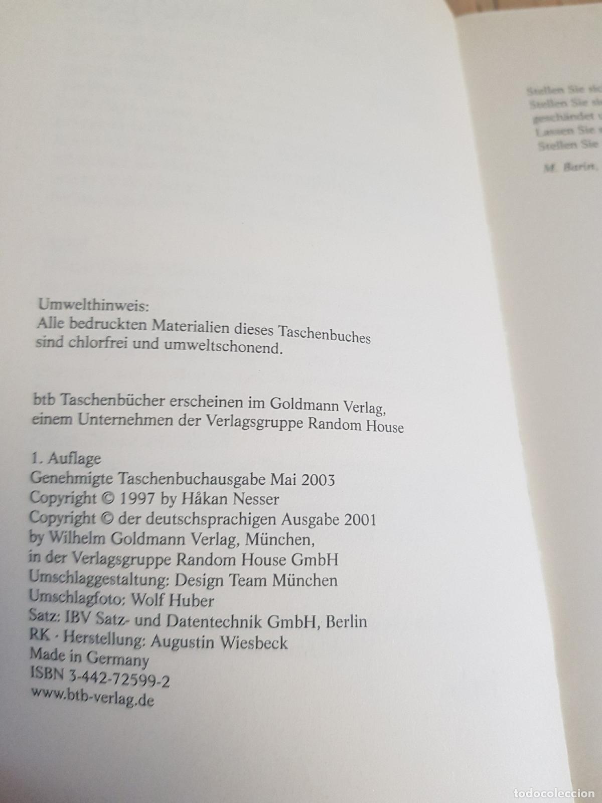 Libros: Der kommissar und das schweigen - H&aacute;kan Nesser - Foto 6