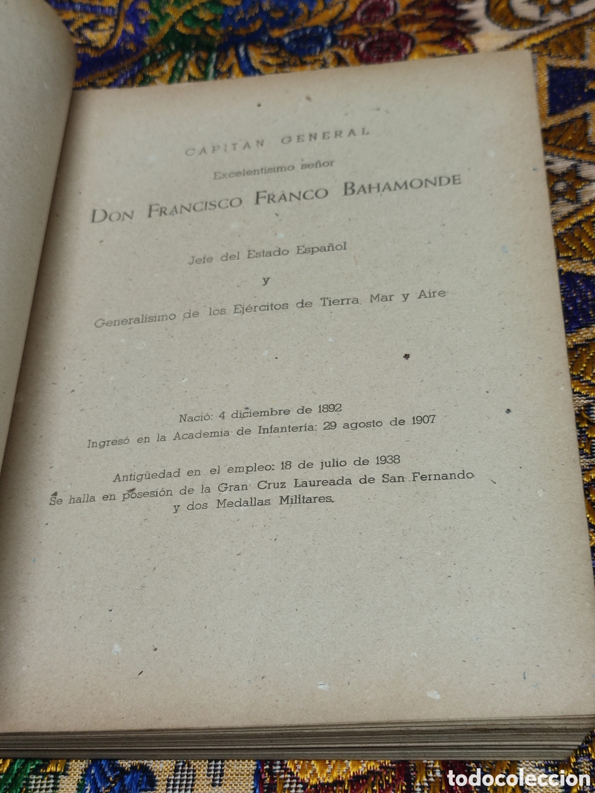 Libros: Escalilla del arma de infanteria 1951 Ejercito Espa&ntilde;a - Foto 3