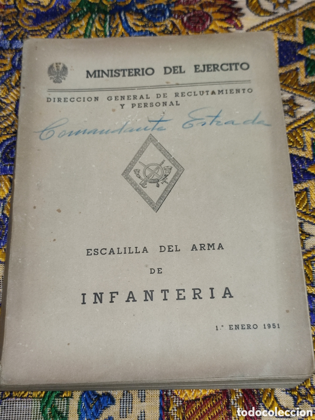 Libros: Escalilla del arma de infanteria 1951 Ejercito Espa&ntilde;a - Foto 1