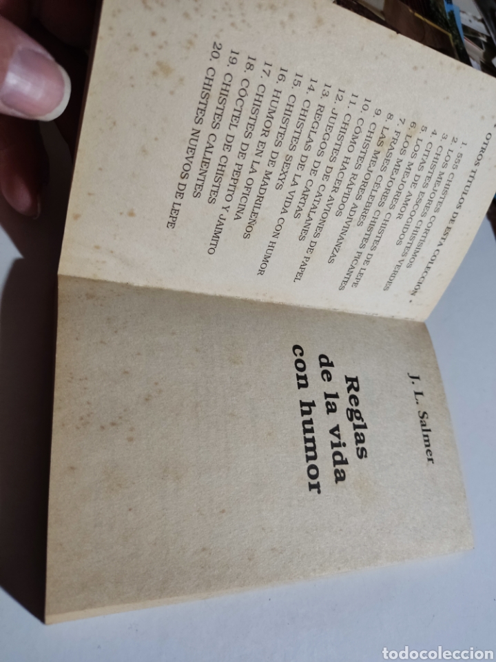 Libros: Libro reglas de la vida con humor. J.L. Salmer - Foto 2