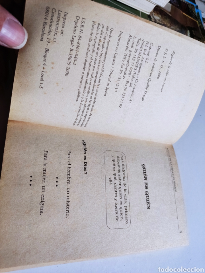 Libros: Libro reglas de la vida con humor. J.L. Salmer - Foto 4