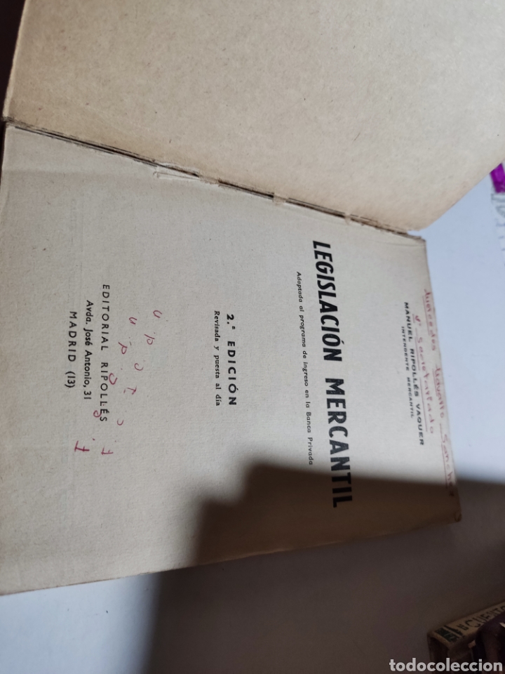 Libros: Libro legislaci&oacute;n mercantil Manuel Ripolles - Foto 2
