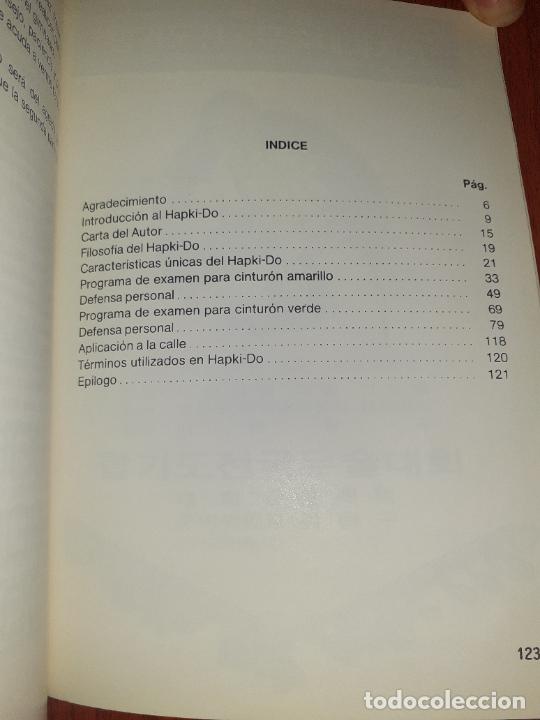 Libros: HAPKI-DO, DEFENSA PERSONAL DINAMICA - ARTES MARCIALES - ANDRE CARBONELL - Foto 3