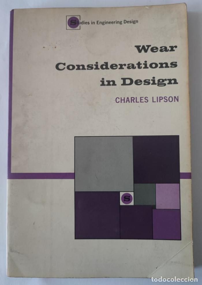 Livros em segunda m&atilde;o: WEAR CONSIDERATIONS IN DESIGN - Charles Lipson
