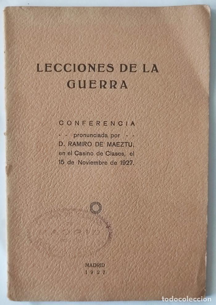 Libros: LECCIONES DE LA GUERRA - Ramiro De Maeztu - Foto 1