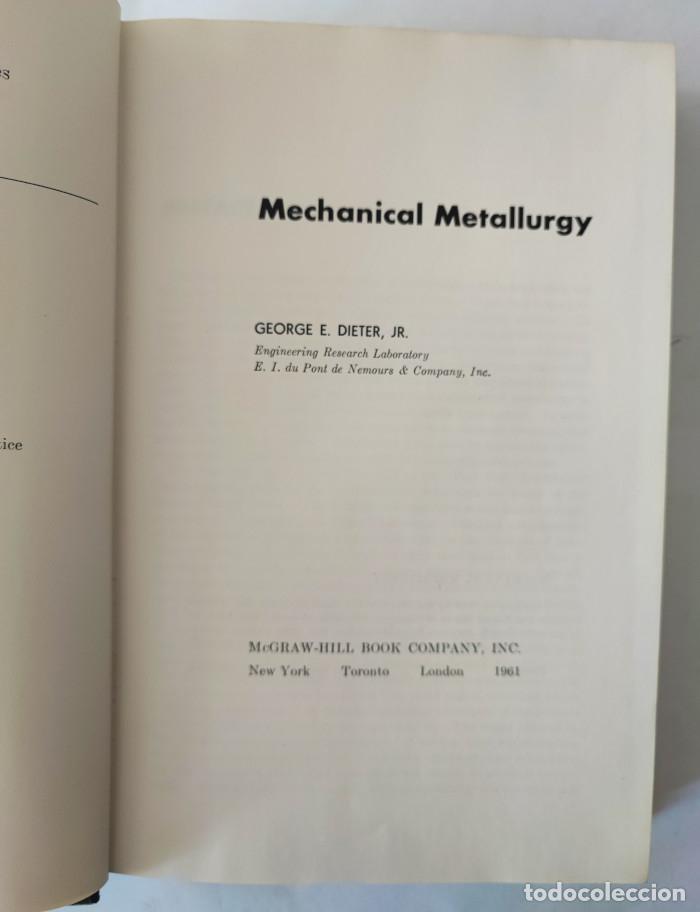 Libros: METALLURGY AND METALLURGICAL ENGINEERING - George E. Dieter - Foto 2
