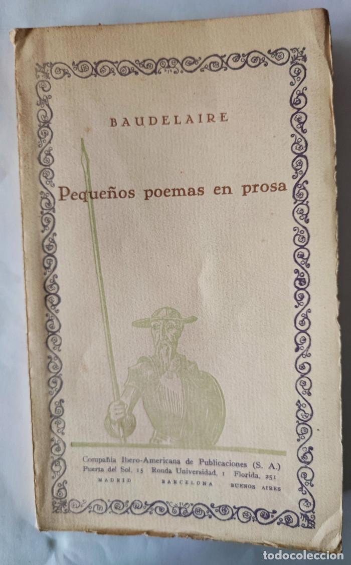 Libros: PEQUE&Ntilde;OS POEMAS EN PROSA - Charles Baudelaire - Foto 1