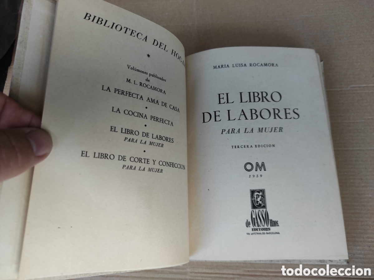 Libros: El Libro de Labores Para La Mujer - Mar&iacute;a Luisa Rocamora - - Foto 4