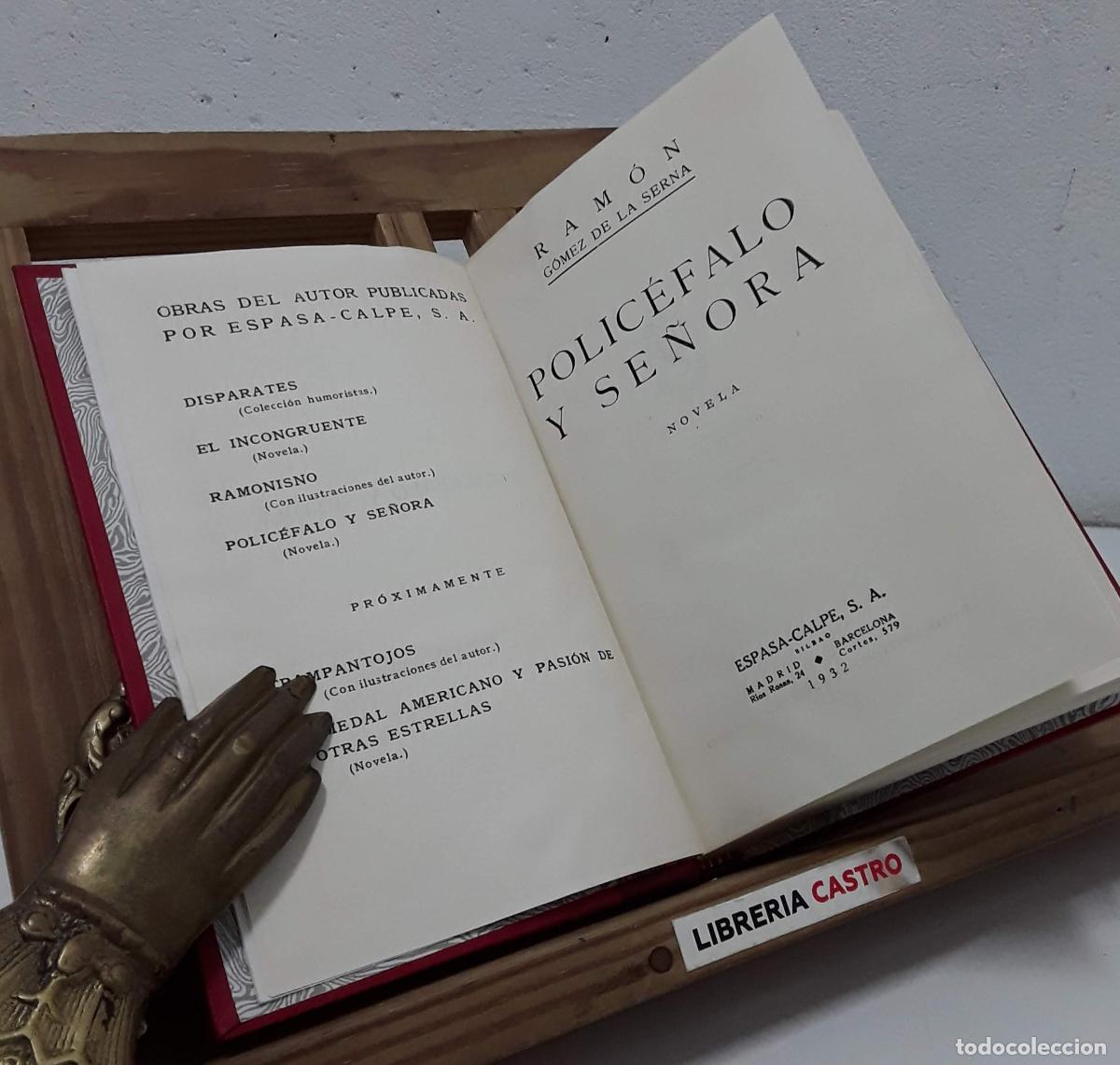 Libros: Polic&eacute;falo y se&ntilde;ora. Novela - Ram&oacute;n G&oacute;mez de la Serna - Foto 1